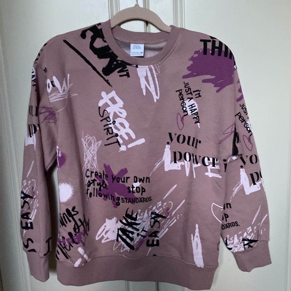BNWOT ZARA KIDS 11-12 SWEATSHIRT .
